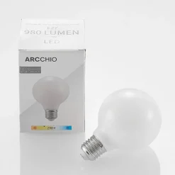 Arcchio LED-pære E27 8W G80 2 700K dimbar, opal| E27 Pærer|Dimbar Led-Pære
