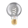 EGLO LED-pære E27 4W G60 2000K Filamentpære røykfylt dimbar| Dimbar Led-Pære|Dimbar Led-Pære
