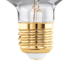 EGLO LED-pære E27 4W G60 2000K Filamentpære røykfylt dimbar| Dimbar Led-Pære|Dimbar Led-Pære