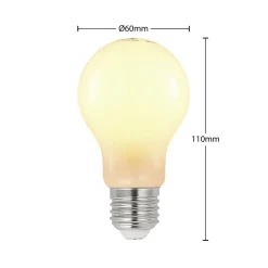 Arcchio LED-pære E27 6W 2 700 K dimbar, opal Clearance