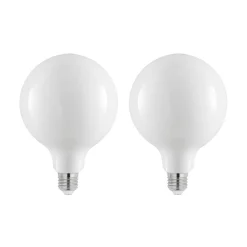 Arcchio LED-pære E27 8W 2 700 K G125 dimbar opal 2stk| Dimbar Led-Pære|Dimbar Led-Pære