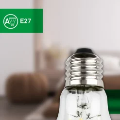 Briloner LED-pære E27 5W klar 3000K 1055 lm energiklasse A 2er| Filament Pærer|Filament Pærer