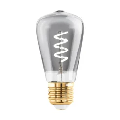EGLO LED-pære E27 4W ST48 2000K Filamentpære røykfarget dimbar| E27 Pærer|Dimbar Led-Pære
