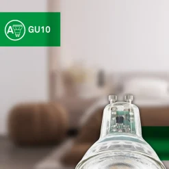 Briloner LED-pære Reflektorpære GU10 2,5W klar 3000K energiklasse A 2er Clearance