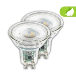 Briloner LED-pære Reflektorpære GU10 4,7W klar 3000K energiklasse A 2er| Gu10 Pærer