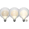 STAR TRADING LED-pære Space E27 3,5W D125, opal, 3-trinns dim