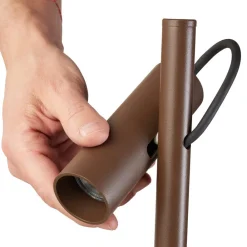 LEDS-C4 Juncus LED-spot med jordspyd, brun, 3 000 K New