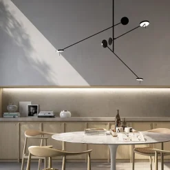 LEDS-C4 LED-pendellampe Invisible Triplex, 2 700 K, svart| Butikkbelysning