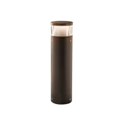LEDS-C4 LED-sokkellampe Dan, brun, aluminium, plast| Sokkellamper