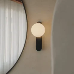 LEDS-C4 LED-vegglampe Perlina, svart, stål Best