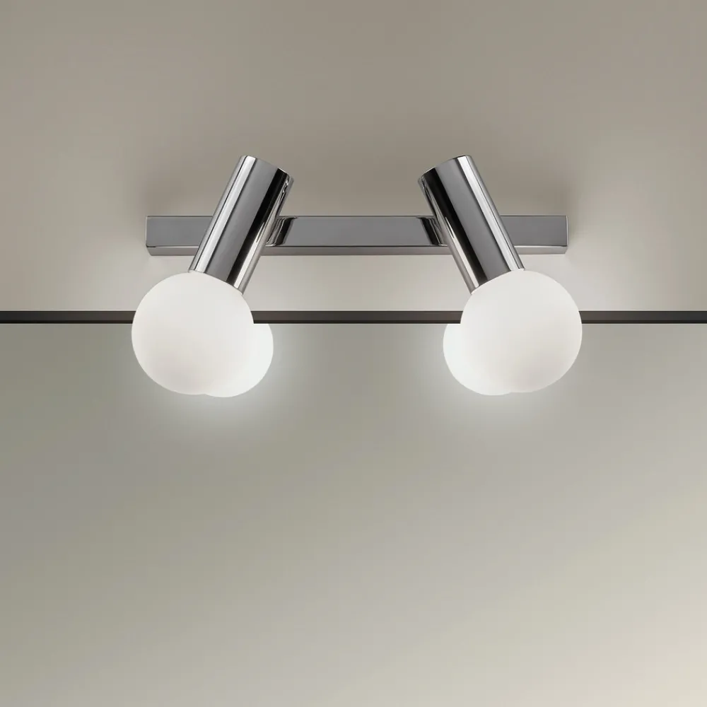 LEDS-C4 Mist vegglampe til bad 2 lys krom