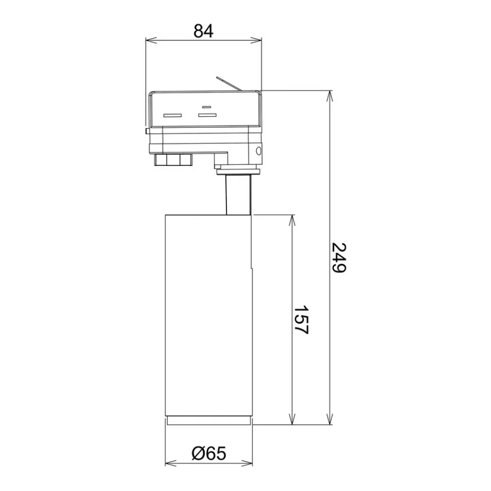 Deko-Light LED-skinnespotter Lucea 3-krets 10W svart Hot