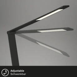 Briloner LED-skrivebordslampe Haiti touchdim CCT svart| Kontorbelysning