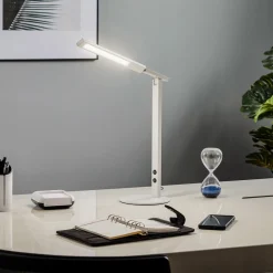 Fabas Luce LED-skrivebordslampe Ideell med dimmer, hvit Sale