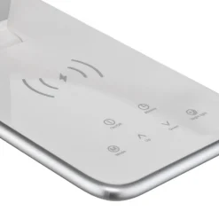 Aluminor LED-skrivebordslampe Orbit med induksjon sølv Best