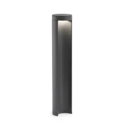 FARO BARCELONA LED-sokkellampe Chandra, mørk grå, aluminium, høyde 45 cm| Sokkellamper