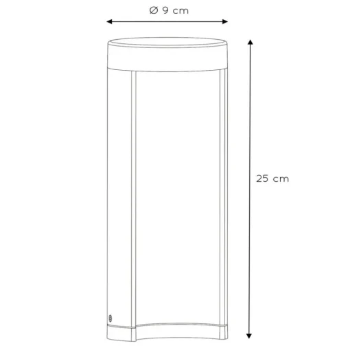 Lucide LED-sokkellampe Combo i flott design, 25 cm Outlet