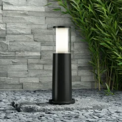Fumagalli LED-sokkellampen Carlo svart 3,5 W CCT høyde 40 cm| Sokkellamper