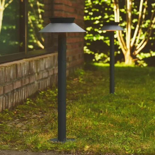 Nordlux LED-solcellebelysning Justina, bevegelsesdetektor, antrasitt| Solcellelamper Med Sensor|Led-Utendørs