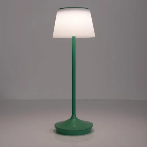 Näve LED-solcelle-bordlampe Emmi CCT oppladbar, grønn Clearance
