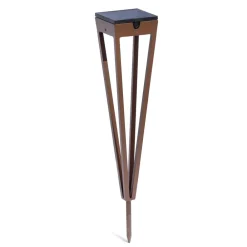 Les Jardins LED-solcellefakkel Tinka, 52 cm høy, corten| Led-Utendørs|Utespotter