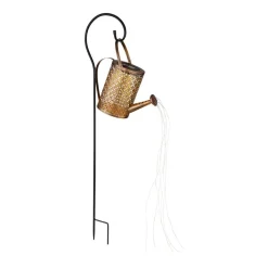 Globo LED-solcellelampe 336523, gull, vannkanne, jordspyd, metall| Solcellelamper