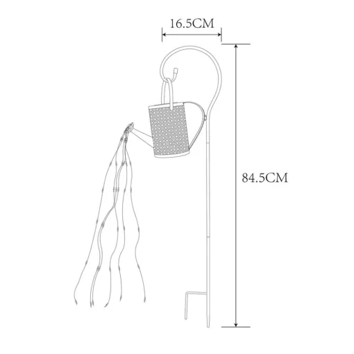 Globo LED-solcellelampe 336523, gull, vannkanne, jordspyd, metall| Solcellelamper