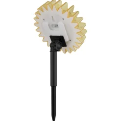 Globo LED-solcellelampe 33598 Solsikke Ø 13 cm, gul, plast| Solcellelamper