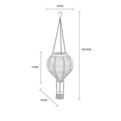 Globo LED-solcellelampe 36136B Varmluftsballong, fargerik, plast| Solcellelamper