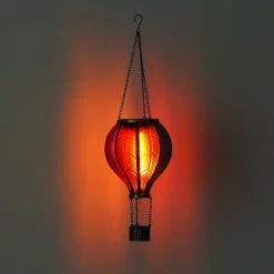 Globo LED-solcellelampe 36136B Varmluftsballong, fargerik, plast| Solcellelamper