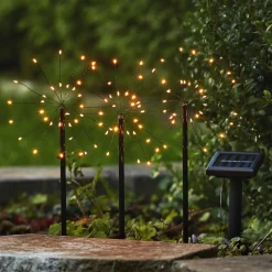 STAR TRADING LED-solcellelampe Firework i sett med jordspyd Outlet