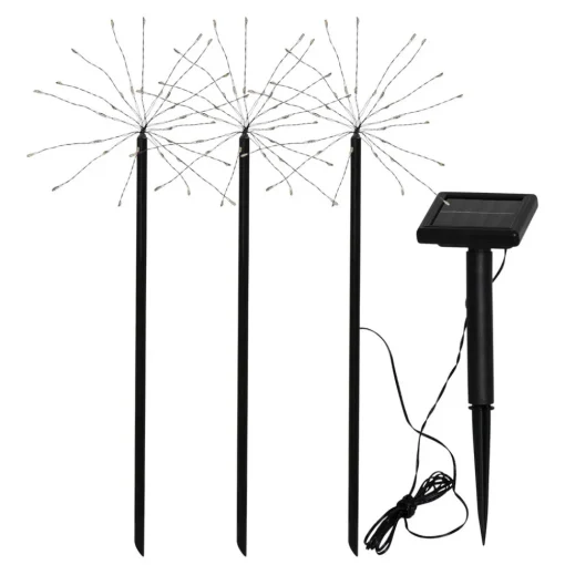 STAR TRADING LED-solcellelampe Firework i sett med jordspyd Outlet