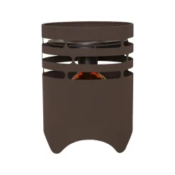 STAR TRADING LED-solcellelampe Marron, høyde 25 cm, brun, metall, USB-C Best