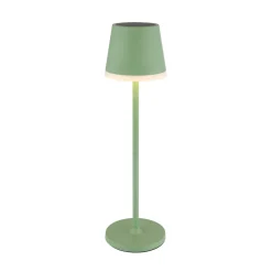 Globo LED-solcellelampe, metall, lysegrønn, høyde 41 cm, IP44 Outlet