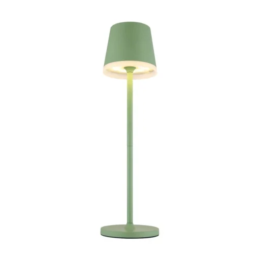 Globo LED-solcellelampe, metall, lysegrønn, høyde 41 cm, IP44 Outlet