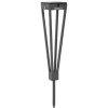 Les Jardins LED-solcellelampe Tinka, 52 cm høy, grå