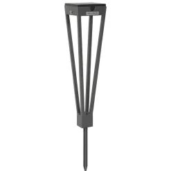 Les Jardins LED-solcellelampe Tinka, 52 cm høy, grå