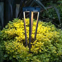 Les Jardins LED-solcellelampe Tinka, 52 cm høy, grå