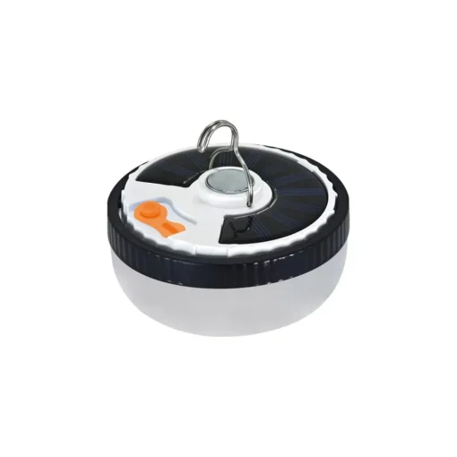 Milagro Lighting LED-solcellelampe Ufo, bærbar, plast, svart/hvit| Solcellelamper