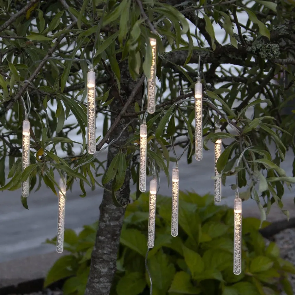 STAR TRADING LED-solcellelenke Bubbly, 10 lyskilder, varmhvit| Dekorasjonsbelysning|Solcellelamper