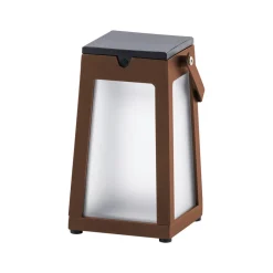 Les Jardins LED-solcellelykt Tinka bærbar, corten| Solcellelamper