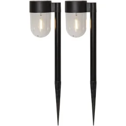 STAR TRADING LED-solcelle-sokkellampe Cupola i 2-pk New