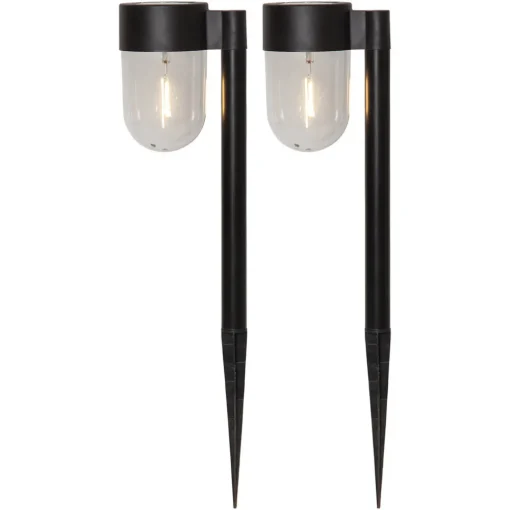 STAR TRADING LED-solcelle-sokkellampe Cupola i 2-pk New