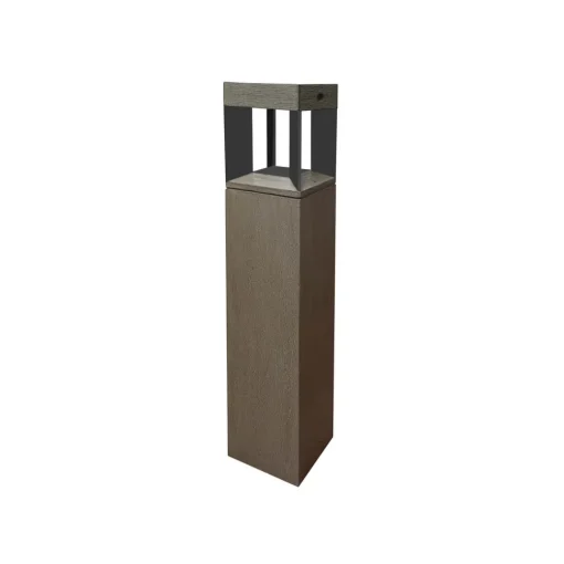 Les Jardins LED-solcelleveilampe Teckalu sensor teak/svart
