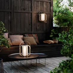 Nordlux LED-sol-dekolampe Bob av bambus