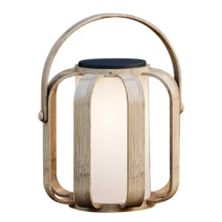 Nordlux LED-sol-dekolampe Bob av bambus