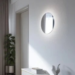 Nowodvorski Lighting LED-speil Ring L, Ø 39 cm, glass, varmhvit| Møbel Og Interiør