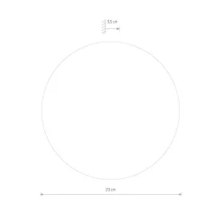 Nowodvorski Lighting LED-speil Ring M, Ø 29 cm, glass, varmhvit| Møbel Og Interiør