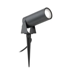 LCD LED-spot med jordspyd 5131, svart, aluminium, glass, jordet støpsel| Led-Utendørs|Utespotter