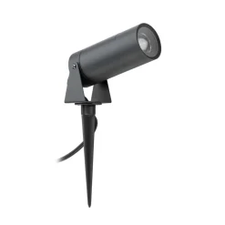 LCD LED-spot med jordspyd 5131, svart, aluminium, glass, jordet støpsel| Led-Utendørs|Utespotter